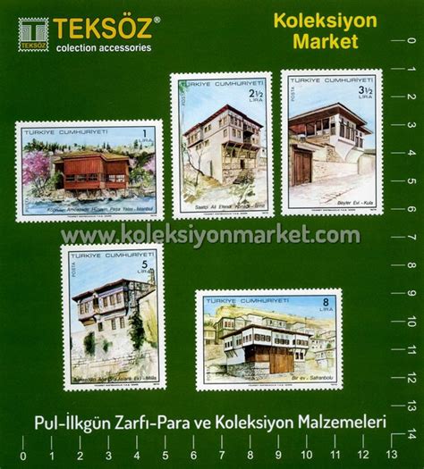 1978 Geleneksel Türk Evleri Pulları Koleksiyon Market