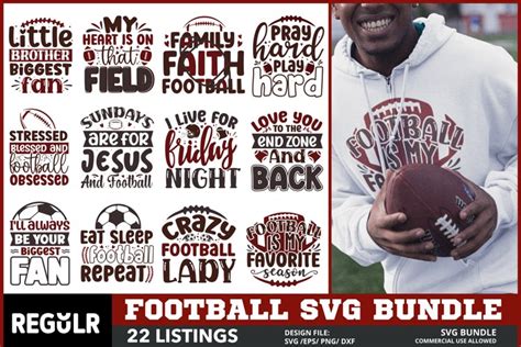 Football svg Bundle, Sports svg Bundle, Football Shirt svg