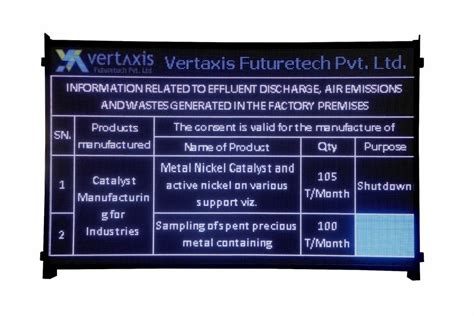 MPCB CPCB LED Display Board Environmental Pollution Parameter LED