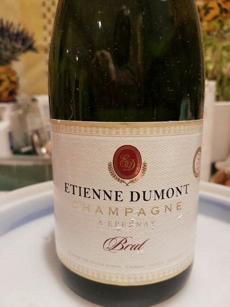 2015 Etienne DuMont Champagne France Champagne CellarTracker