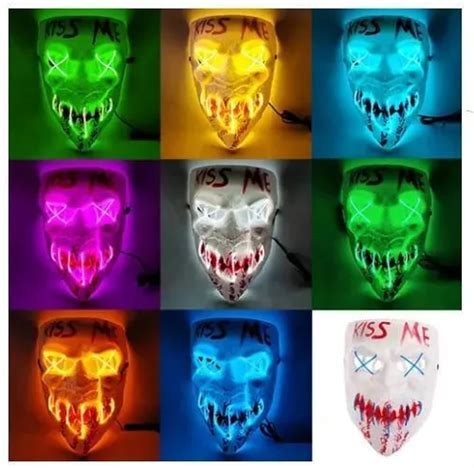 M Scara Led Neon Kiss Me The Purge Mercadolibre