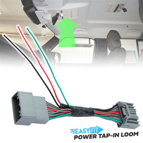 Dash Cam Power Tap In Loom For Range Rover Evoque 1 With Late Overhead