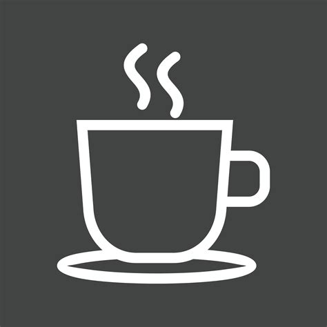 Hot Tea Line Inverted Icon Vector Art At Vecteezy