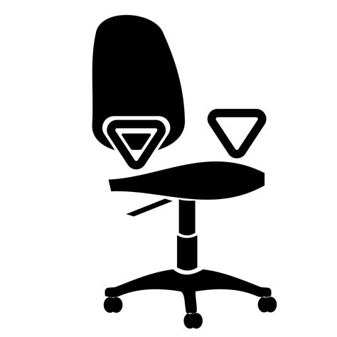 Vector for free use: Office chair vector