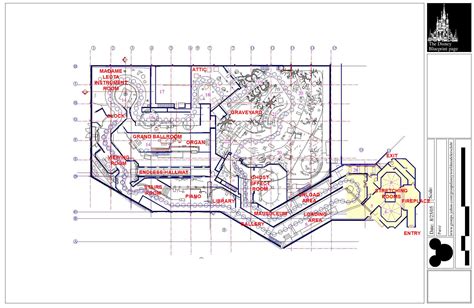 Walt Disney World Haunted Mansion Blueprint : r/disney