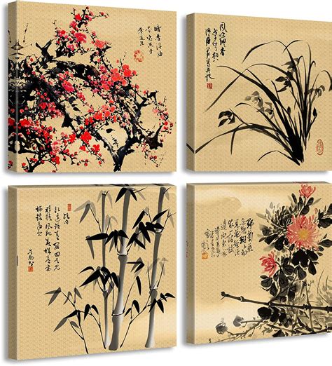 Asian Decor Oriental Wall Art Canvas Print Chinese Painting Pictures