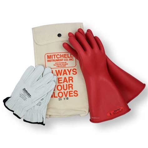 Class Insulated Low Voltage Glove Kit Red Inch V Gloves