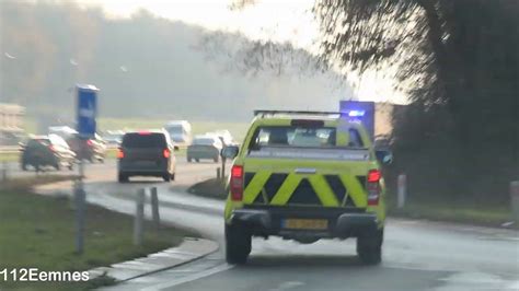 Politie Brandweer En Rijkswaterstaat Met Spoed Naar Verschillende