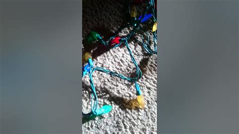 How To Shorten Splice Mini Led Christmas Lights Youtube