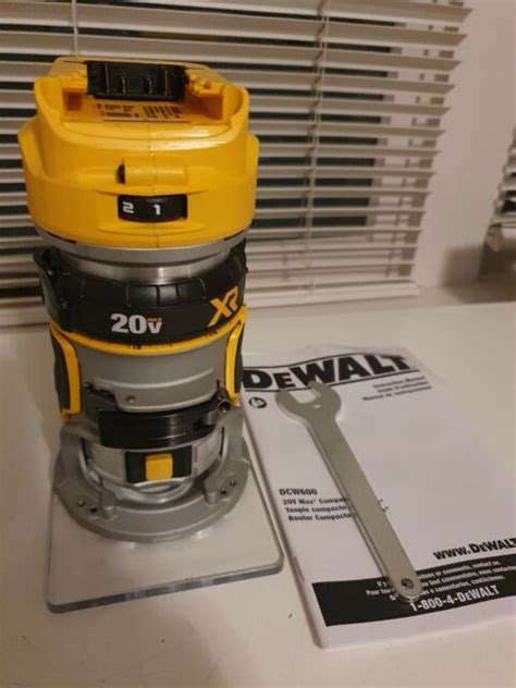 Dewalt Dcw600b 20v Max Xr Cordless Compact Router Tool Only For Sale Online Ebay