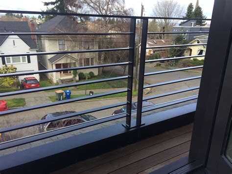 Modern Railing Design Exterior Modern Balcony Railing Seattle Wa