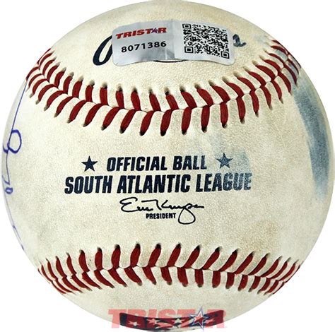 Brendan Rodgers Autographed Official South Atlantic League Baseball