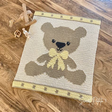 Cuddle Bear Nursery Blanket Pattern Sweet Potato