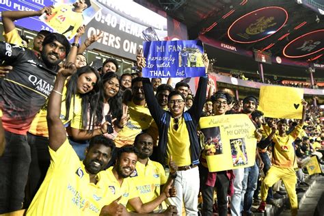 A sea of yellow engulfed the M Chinnaswamy Stadium, with the spotlight ...