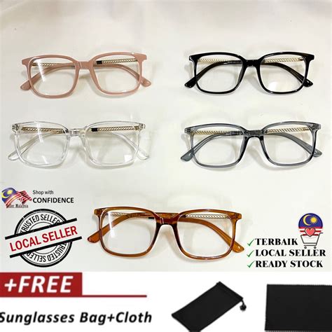 Spek Mata Petak Anti Blue Light Clear Sunglasses Computer Transparent