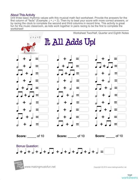 Music: interactive worksheets and online exercises | TopWorksheets