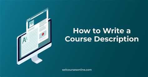 How To Write A Course Description That Sells Tips Examples