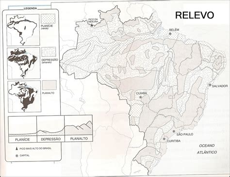 Geografalando Relevo Classifica O Do Relevo Brasileiro Segundo