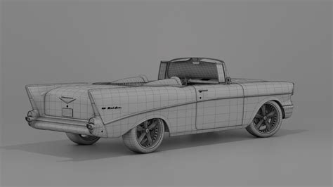 1957 Chevrolet Bel Air Modified 3d Model Cgtrader