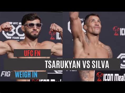 UFC Weigh In Arman Tsarukyan Vs Joaquim Silva YouTube