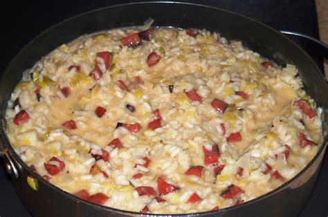 Risotto Au Chorizo Et Aux Poireaux Les Recettes De Virginie