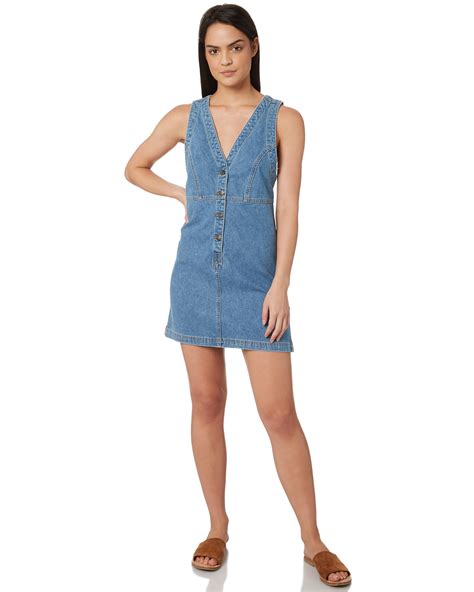 Wrangler Womens Denim Days Dress Lakes Blue Surfstitch