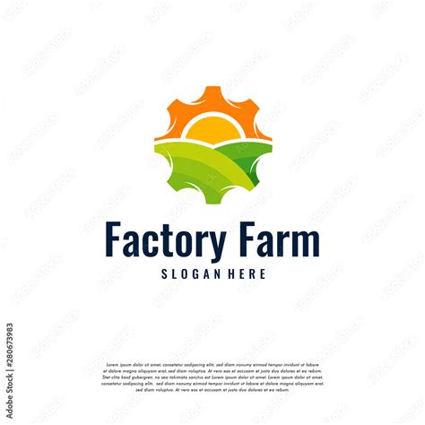 Factory farm Logo designs concept vector, Agriculture logo symbol ...