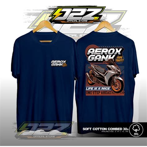 Jual Kaos Baju T Shirt YAMAHA AEROX 155 Versi AEROX GANK Kaos Distro