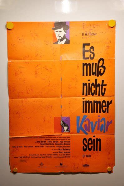 Movie Poster Es Mu Nicht Immer Kaviar Sein Kusera