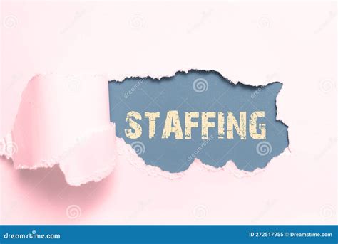 Writing Displaying Text Staffing Conceptual Photo The Percentage Of