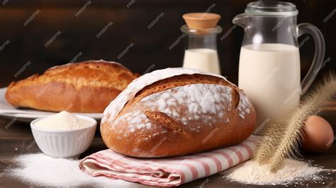 Premium AI Image | french baguettes HD 8K wallpaper Stock Photographic Image