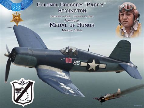 Medal Of Honor Pappy Boyington Digital Art by Mil Merchant