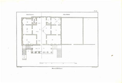 Villa Foscari Floor Plan 1842 La Malcontenta