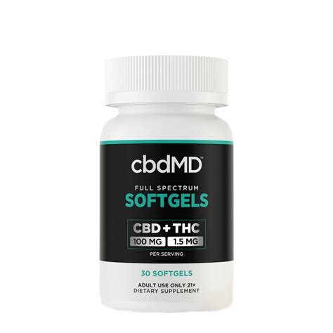 Full Spectrum CBD THC Capsules CbdMD