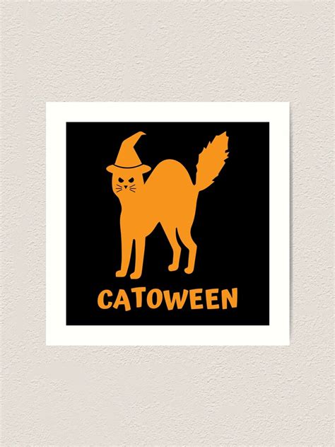 "Happy Halloween Cat Meme Catoween 2020" Art Print for Sale by ...