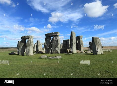 Monumento Prehist Rico De Stonehenge En Wiltshire Inglaterra