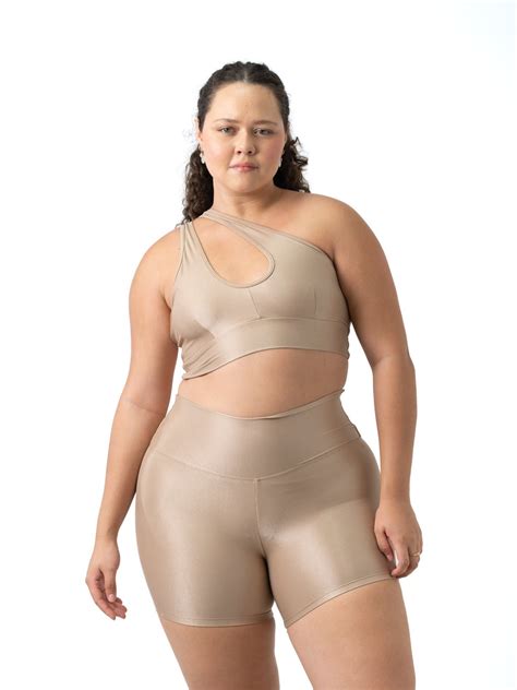 Short Básico G Top em Compressão Nude Criare Fitness