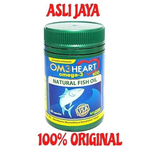 Jual Om3Heart Omega 3 Isi 60 Kapsul Natural Fish Oil Di Lapak ASLI