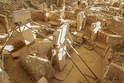 Gobeklitepe Archaeological Site Sanliurfa Turkey Gobeklitepe The