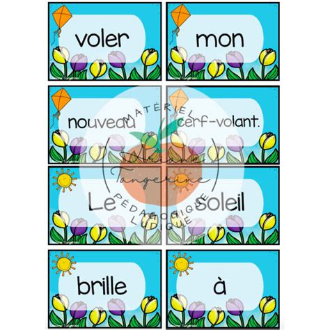 Phrases Mettre En Ordre Printemps