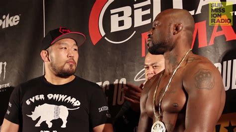 King Mo Vs Satoshi Ishii Weigh In Bellator 169 YouTube