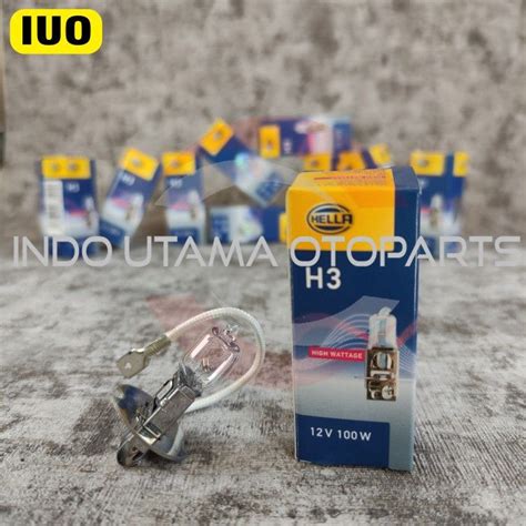 HELLA Bohlam Lampu Halogen H3 12V 100W Lazada Indonesia