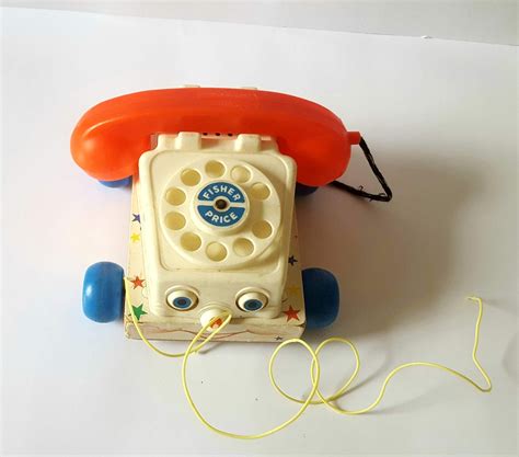 Vintage Fisher Price Telephone Toy Fisher Price Vintage Pull - Etsy