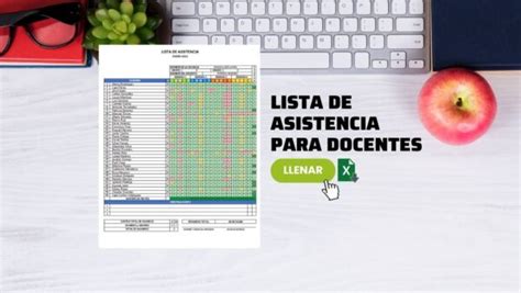 Lista De Asistencia Para Docentes En Excel GRATIS Didocu