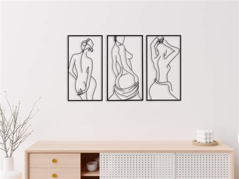 Nude Woman Body Metal Wall Art Naked Woman Back Decor Woman Etsy