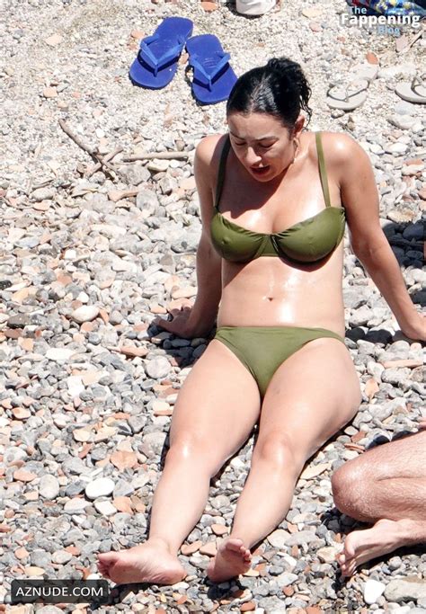 Charli XCX Sizzles In The Italian Sun In Her Sexy Skimpy Green Bikini AZNude