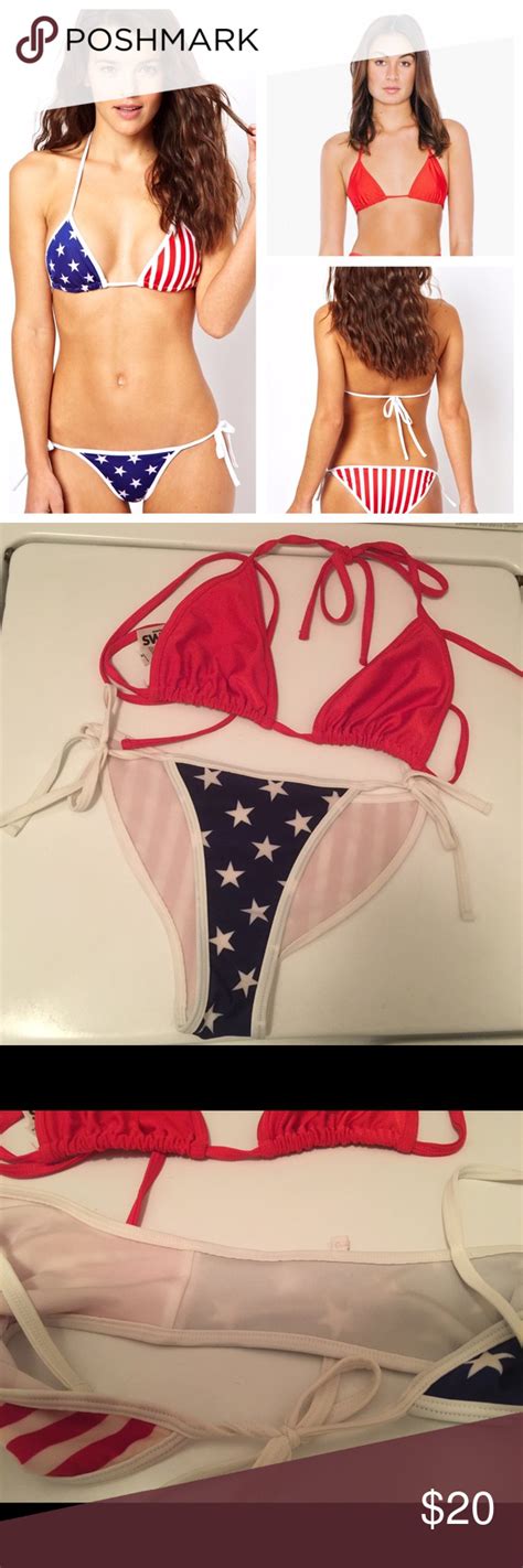 AA American Flag Bikini Bottoms Bikinis American Flag Bikini