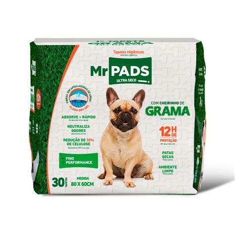 Tapete Higiênico Mr Pads Grama 80x60 para Cães