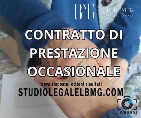 Contratto Di Prestazione Occasionale Studio Legale LBMG