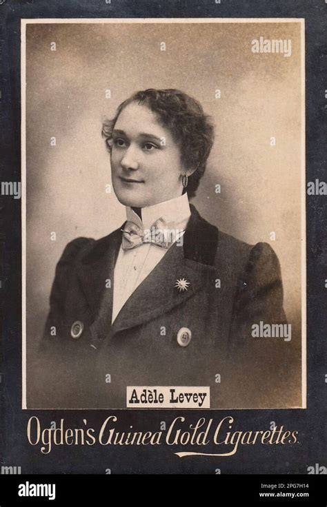 Portrait Of Actress Adèle Levey Vintage Cigarette Card Victorian Era